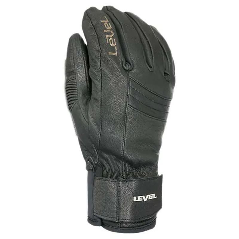 2024 Level Rexford men's leather ski gloves black